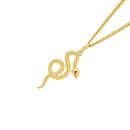 9ct-Gold-Patterned-Snake-Pendant Sale