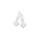 Sterling-Silver-7mm-Cubic-Zirconia-Hook-Drop-Earrings Sale