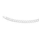 Silver-19cm-Solid-Bevelled-Curb-Bracelet Sale