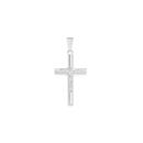 Sterling-Silver-40mm-Round-Tube-Crucifix-Gents-Pendant Sale