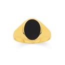 9ct-Gold-Black-Agate-Signet-Gents-Ring Sale