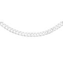 Sterling-Silver-55cm-Solid-Flat-Curb-Gents-Chain Sale