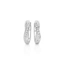 9ct-White-Gold-Diamond-Huggie-Earrings Sale