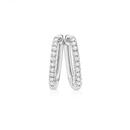 9ct-White-Gold-Diamond-Rectangular-Huggie-Earrings Sale