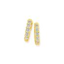 9ct-Gold-Diamond-Huggie-Earrings Sale