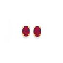 9ct-Gold-Created-Ruby-Stud-Earrings Sale