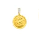 22CT-Half-Sovereign-in-9ct-Gold-Diamond-Pendant Sale