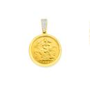 22ct-Half-Sovereign-in-9ct-Gold-Diamond-Pendant Sale