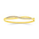 9ct-Gold-Diamond-Xover-Bangle Sale