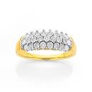 9ct-Gold-Diamond-Wide-Dress-Ring Sale