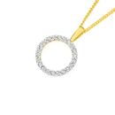 Alora-10ct-Gold-Lab-Grown-Diamond-Circle-Pendant Sale