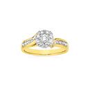 9ct-Gold-Diamond-Round-Cluster-Ring Sale