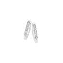 9ct-White-Gold-Diamond-Pave-Set-Huggie-Earrings Sale