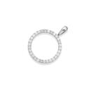 9ct-White-Gold-Diamond-Circle-Pendant Sale