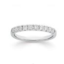 9ct-White-Gold-Diamond-Claw-Set-Band Sale