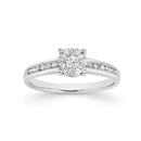 9ct-White-Gold-Diamond-Cluster-Ring Sale