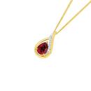 9ct-Gold-Created-Ruby-Diamond-Slider-Pendant Sale