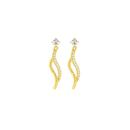 9ct-Gold-Cubic-Zirconia-Earrings Sale