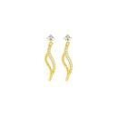 9ct-Gold-Cubic-Zirconia-Earrings Sale