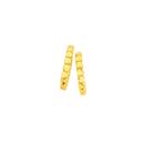 9ct-Gold-Diamond-Cut-Huggie-Earrings Sale