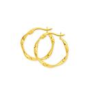 9ct-Gold-2x15mm-Twist-Hoop-Earrings Sale
