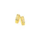 9ct-Gold-Diamond-Cut-Huggie-Earrings Sale