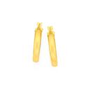 9ct-Gold-35x15mm-Half-Round-Hoop-Earrings Sale