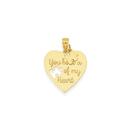 9ct-Gold-18mm-Puzzle-Message-Heart-Plate-Pendant Sale