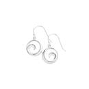 Silver-Open-Swirl-Hook-Drop-Earrings Sale