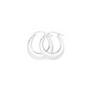 Silver-15mm-Tapered-Creolle-Hoop-Earrings Sale