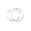 Silver-25x2mm-Tube-Hoop-Earrings Sale