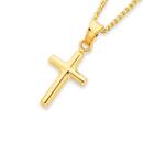 9ct-Gold-15mm-Plain-Cross-Pendant Sale