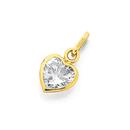 9ct-Gold-CZ-Heart-Pendant Sale