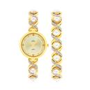 Elite-Cross-Pearl-Lustre-Ladies-Watch-Bracelet-Set Sale