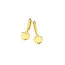 9ct-Gold-Polished-Hollow-Heart-Drop-Huggie-Earrings Sale