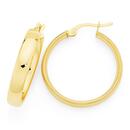 9ct-Gold-4x20mm-Polished-Hoop-Earrings Sale