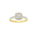 9ct-Two-Tone-Gold-Diamond-Cushion-Cluster-Ring Sale