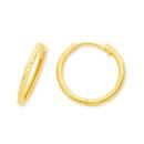 9ct-Gold-Diamond-cut-Huggie-Earrings Sale