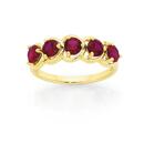 9ct-Gold-Created-Ruby-Ring Sale
