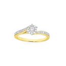 9ct-Gold-Diamond-Swirl-Engagement-Ring Sale