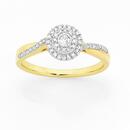9ct-Gold-Diamond-Cluster-Ring Sale