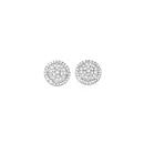 9ct-Gold-Diamond-Cluster-Stud-Earrings Sale