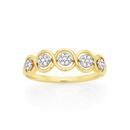 9ct-Gold-Diamond-Cluster-Twist-Ring Sale