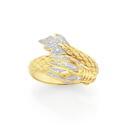 9ct-Gold-Diamond-Dragon-Ring Sale