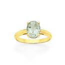 9ct-Gold-Green-Amethyst-Oval-Ring Sale