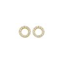 9ct-Gold-Cubic-Zirconia-Open-Circle-Stud-Earrings Sale