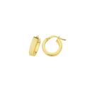 9ct-Gold-10mm-Rectangle-Tube-Hoop-Earrings Sale