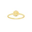 9ct-Gold-Diamond-Cut-Circle-Stacker-Ring Sale