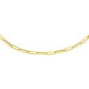 9ct-Gold-45cm-Hollow-Paperclip-Chain Sale