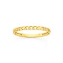 9ct-Gold-Fine-Curb-Stacker-Ring Sale